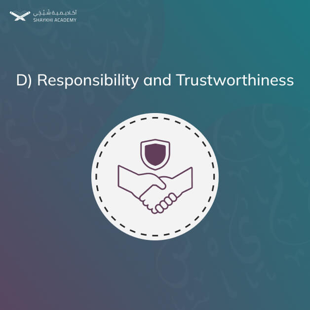 D) Responsibility and Trustworthiness - Learn Quran Online with Tajweed - Shaykhi Academy