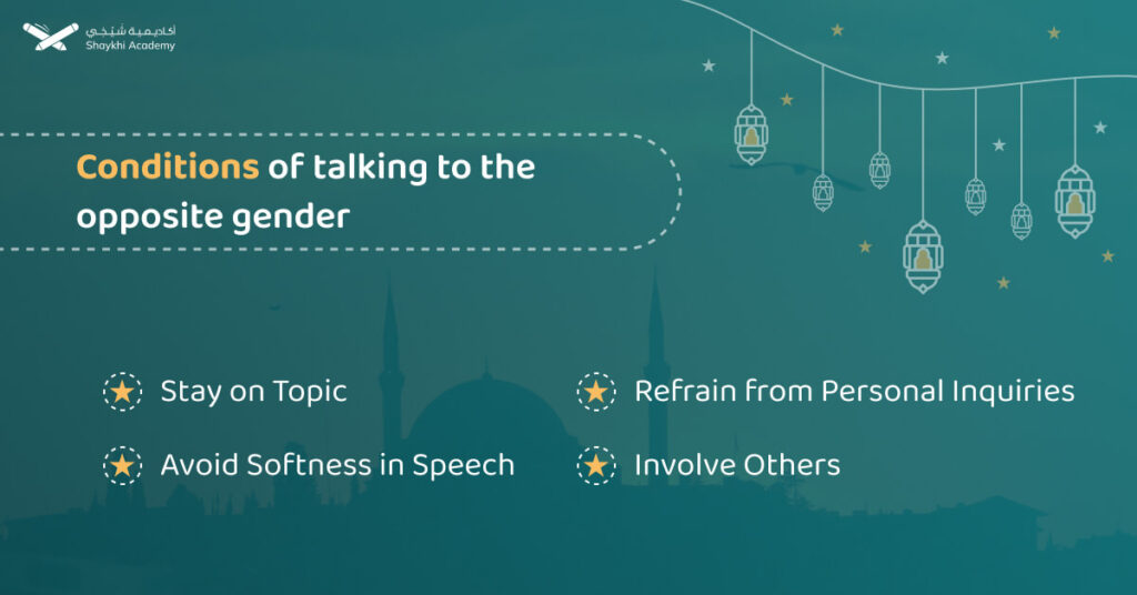 conditions of talking to the opposite gender