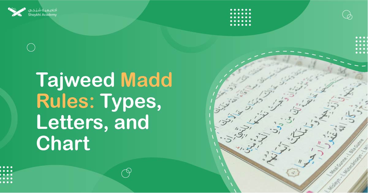 tajweed madd Rules types of Madd, Letters, with chart-50