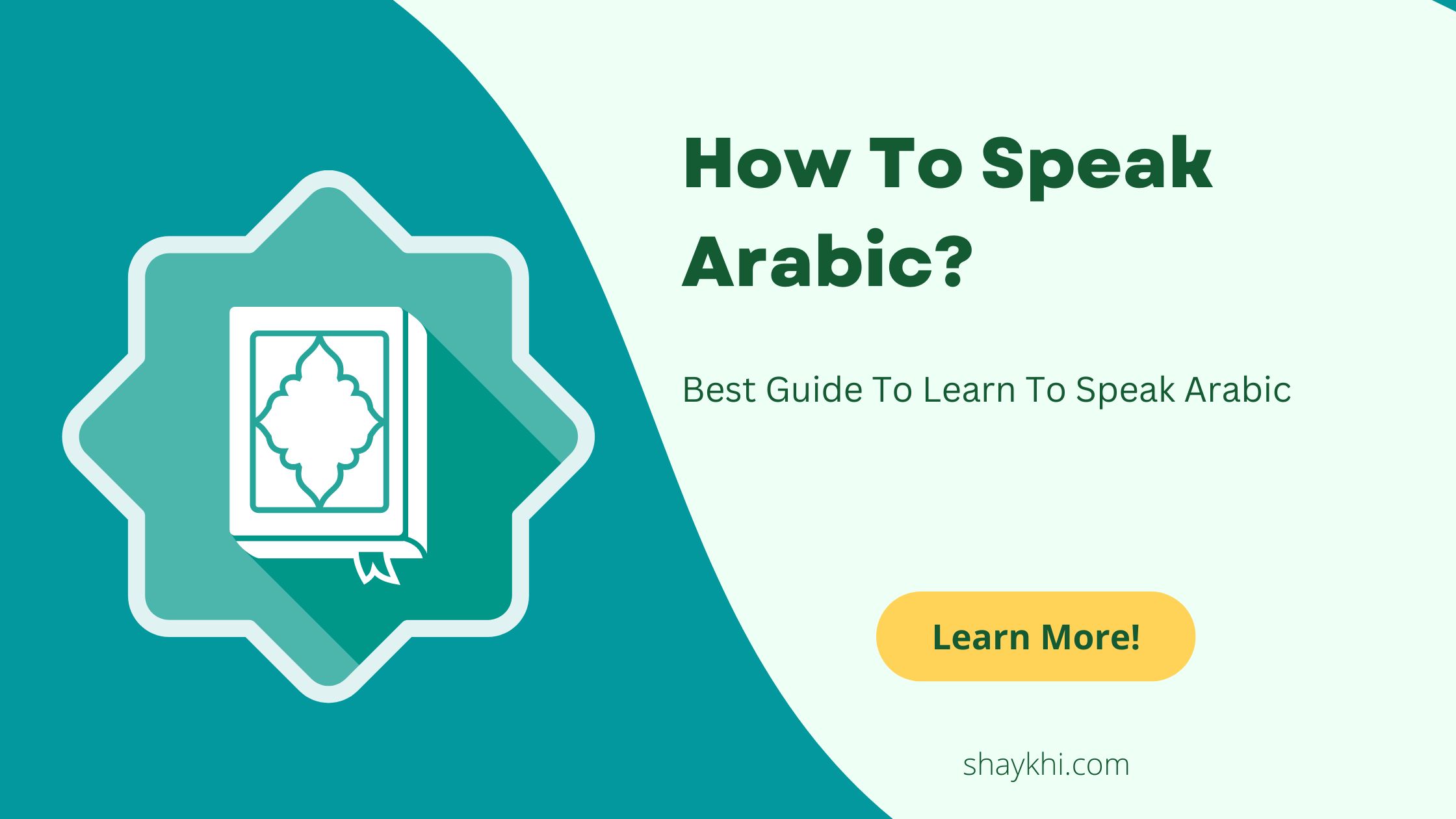 How To Speak Arabic?